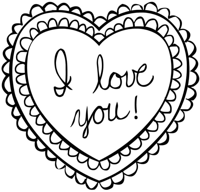 Kids valentines coloring pages