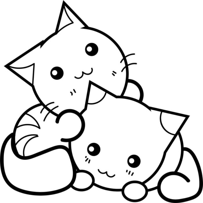 Kawaii dj cat coloring pages