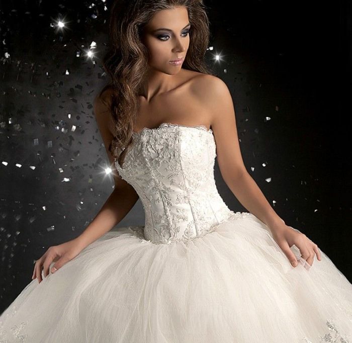 Plus size ballgown wedding dress