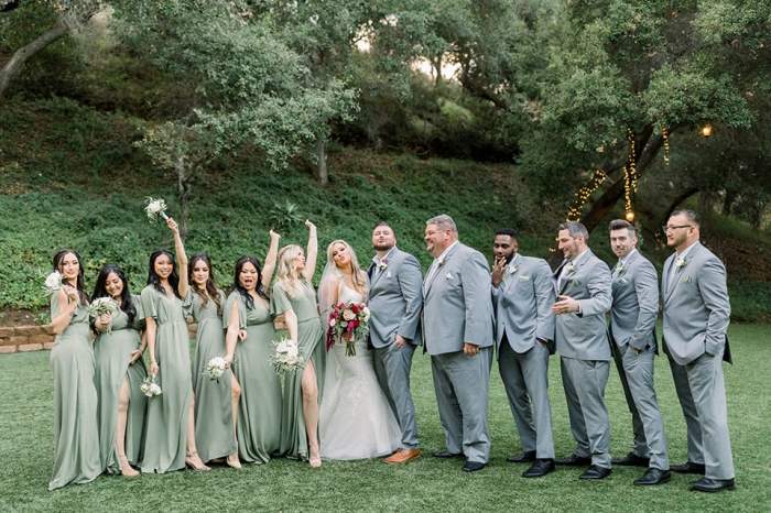 Sage green summer wedding guest dress