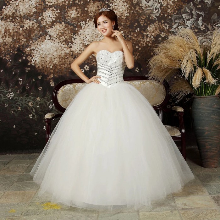 Princess seams wedding dress