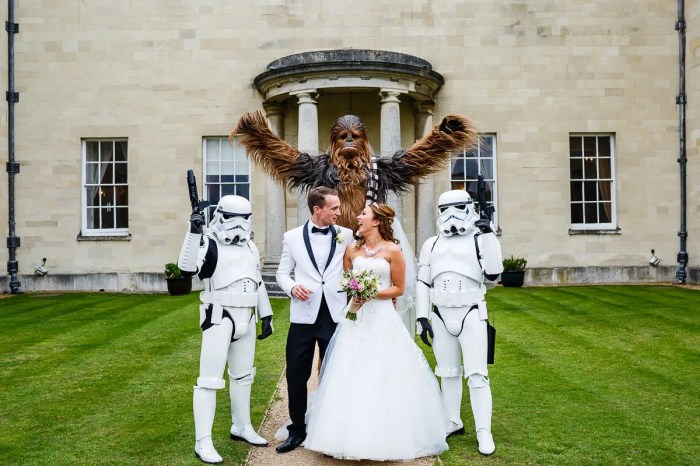 Star wars themed wedding dresses