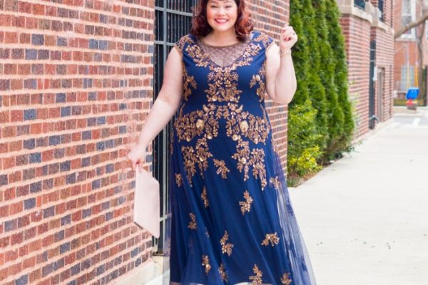 Plus size elegant dresses for wedding guests