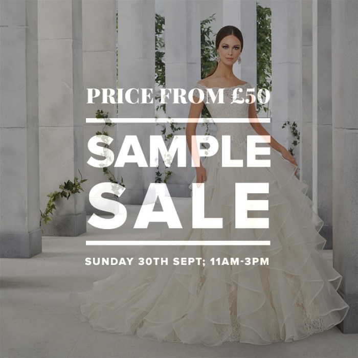 Sample sale wedding dresses online