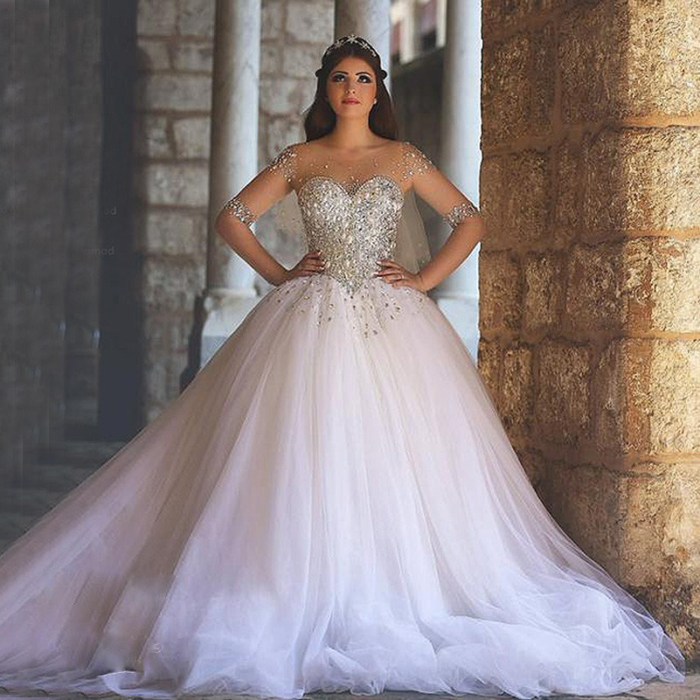 Plus size wedding dresses ball gown