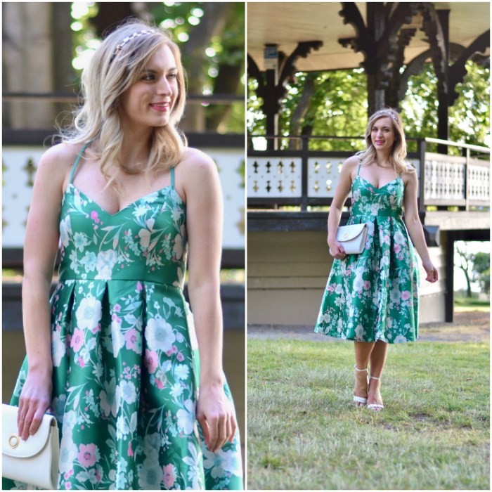 Petite fit and flare dress for wedding guest