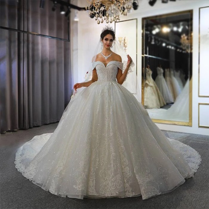 Princess seams wedding dress