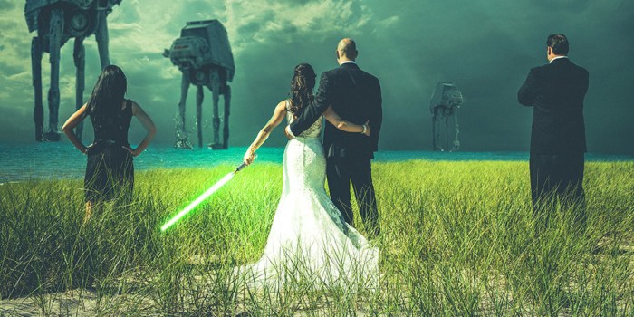 Star wars themed wedding dresses