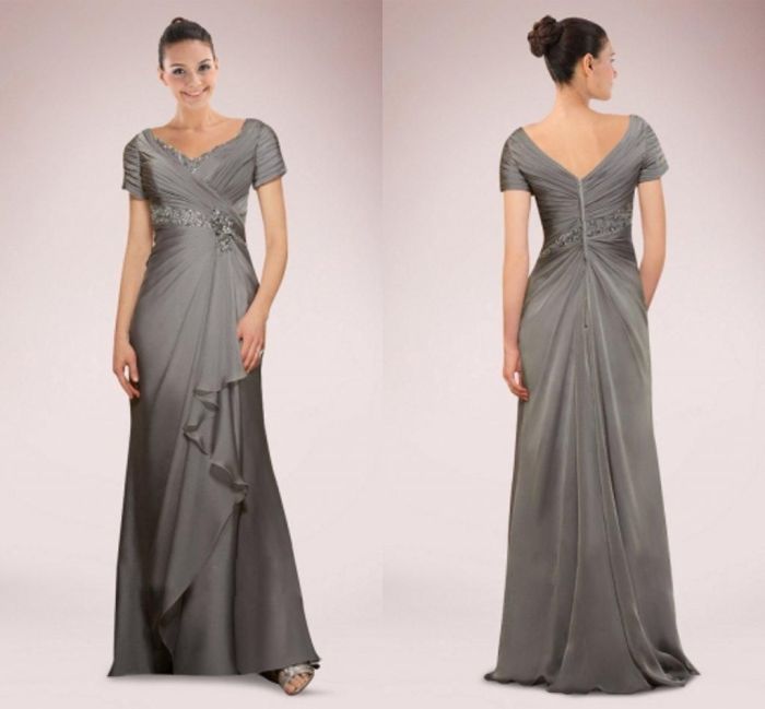 Silver grey wedding dresses